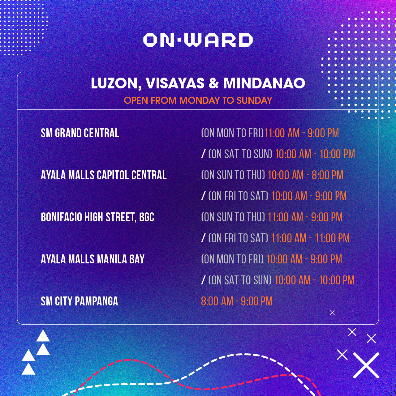 OnWard Store Locations