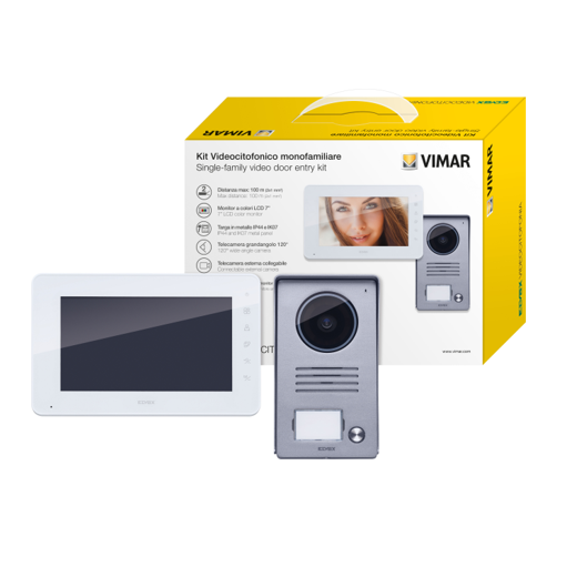 Vimar One-family kit 7in video plug-in supply