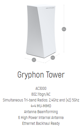 GRYPHON Tower Mesh wifi system