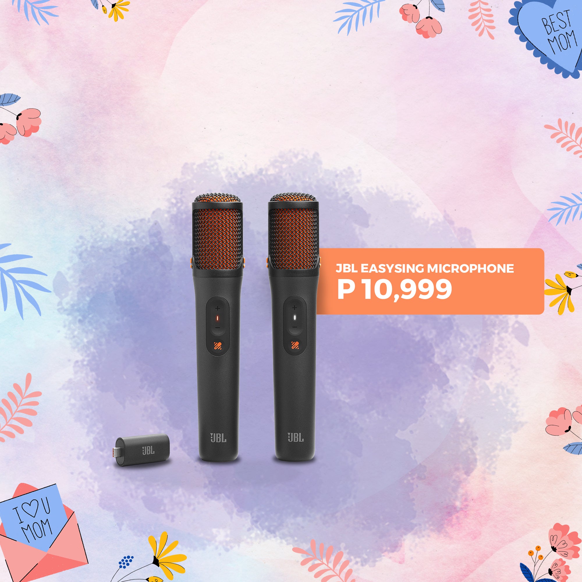 JBL Easysing Mics Two Wireless AI-Powered