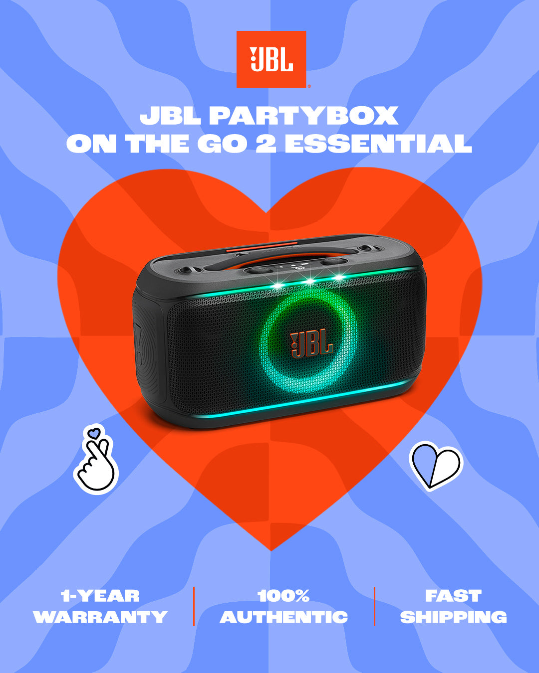 JBL Partybox On The Go 2 Essential Portable party speaker
