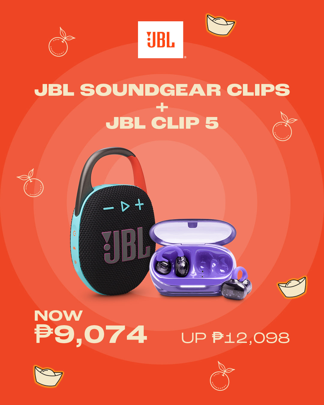 JBL SOUNDGEAR CLIPS +JBL CLIP 5