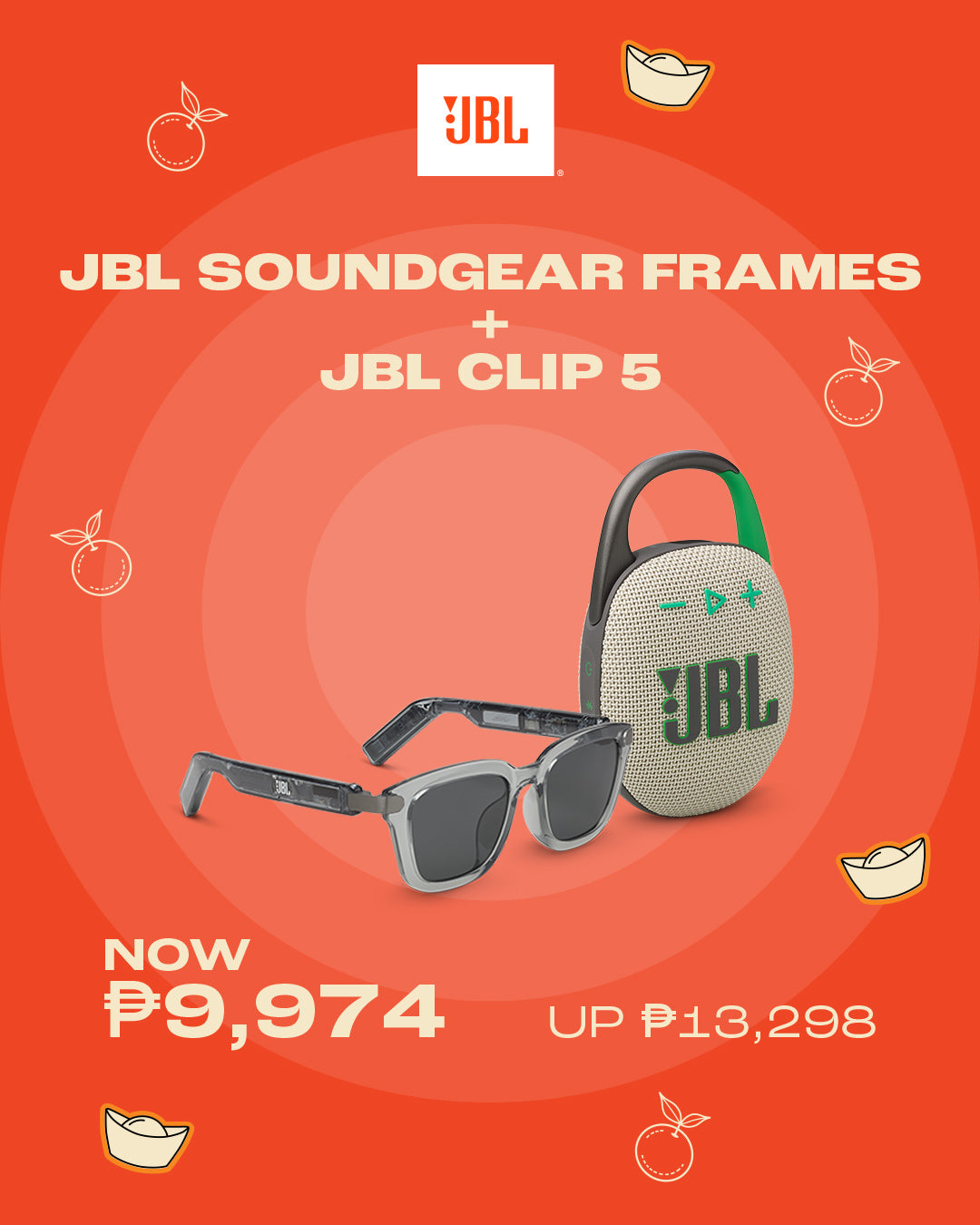 JBL CLIP 5 + JBL SOUNDGEAR FRAMES