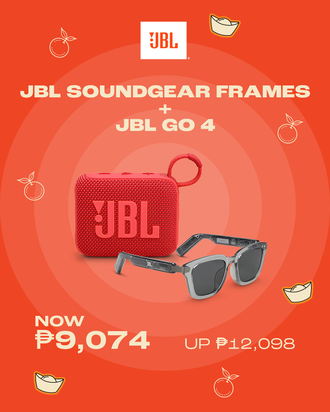 JBL SOUNDGEAR FRAMES +JBL GO 4