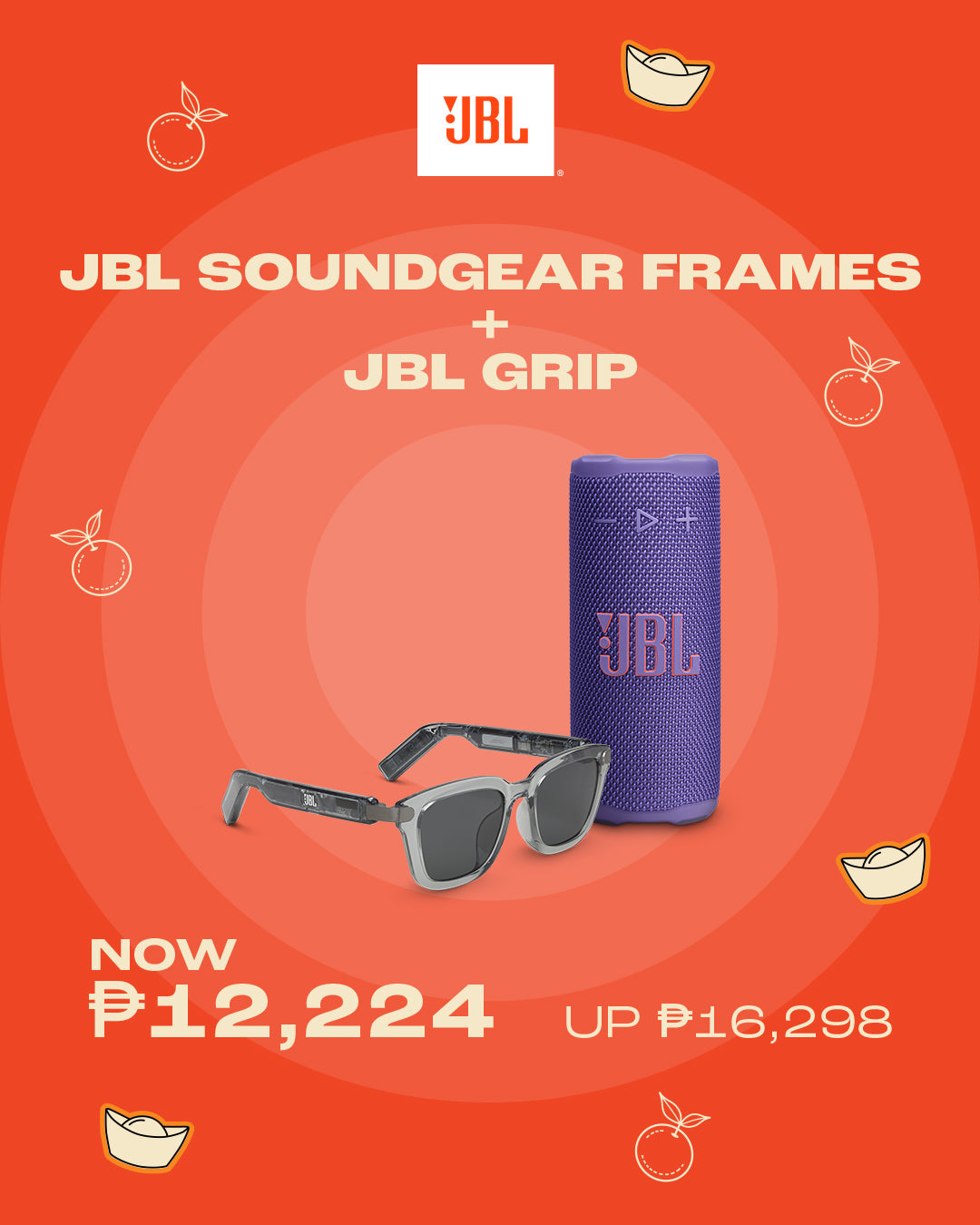 JBL SOUNDGEAR FRAMES + JBL GRIP