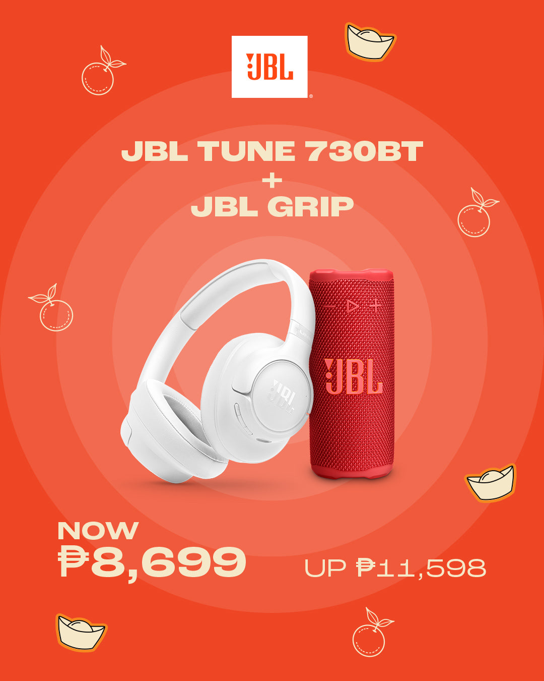 JBL TUNE 730BT + JBL GRIP