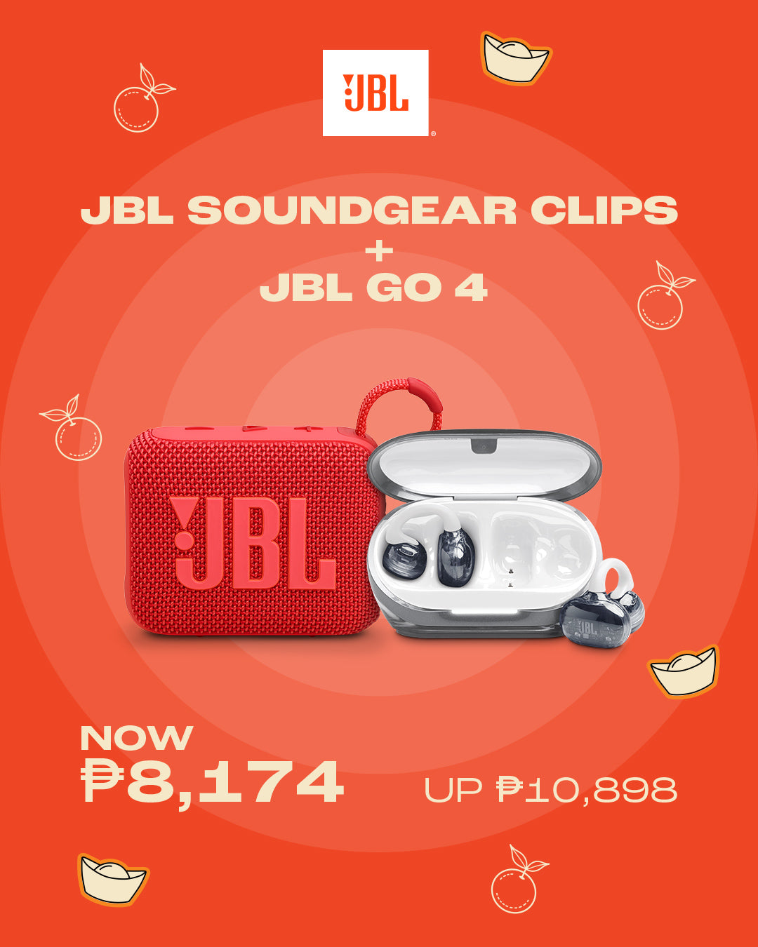 JBL SOUNDGEAR CLIPS + JBL GO 4