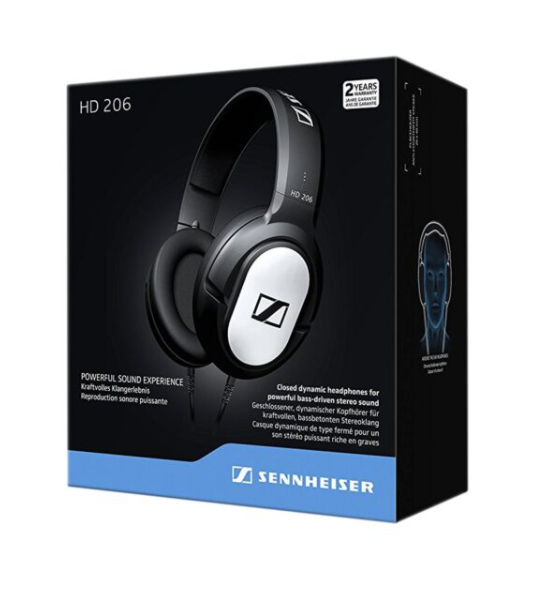 Sennheiser HD 206 Over-Ear Headphones OnWard PH