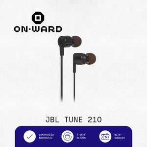 JBL Tune 210 In Ear Headphones color black